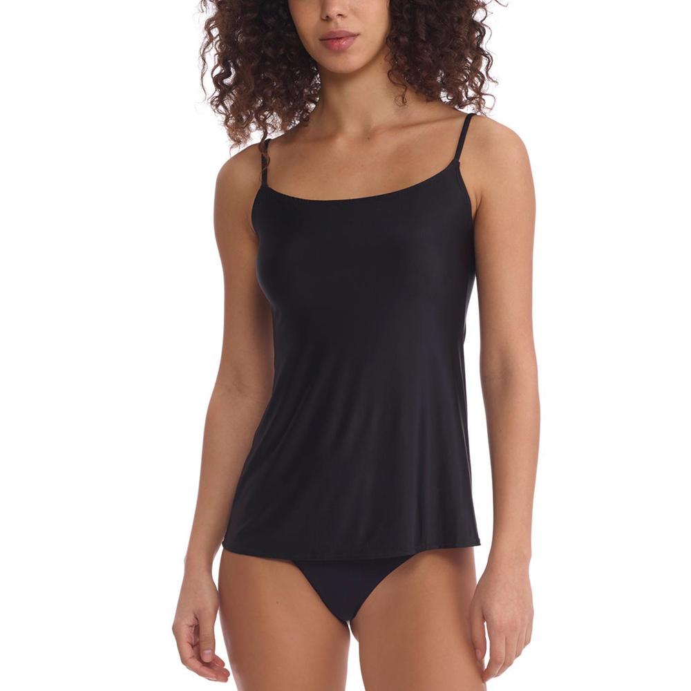 NEW COMMANDO faux silk cami in black